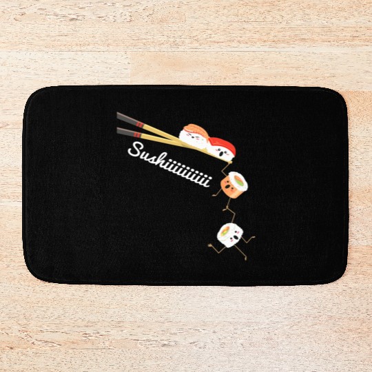 Sushi Lover Japan Lover Cuisine Chef Foodie Bath Mats