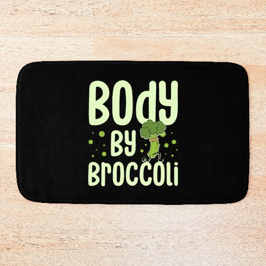 Body By Broccoli Vegetarian Veggies Vegan Bath Mats