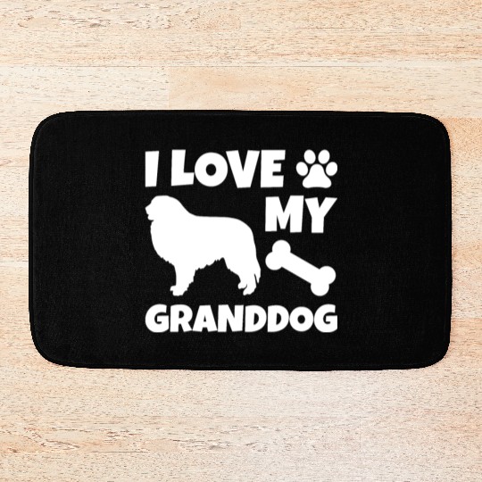 I Love My Granddog Great Pyrenees Bath Mats