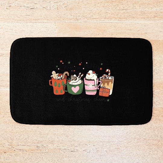 Coffee & Christmas Cheer Bath Mats