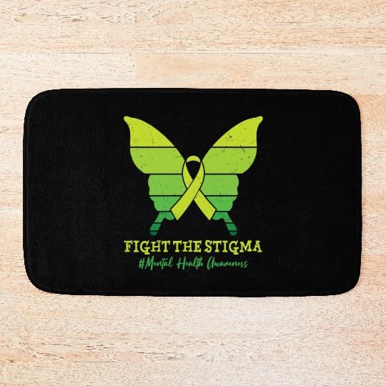 Fight The Stigma Mental Health Awareness Bath Mats