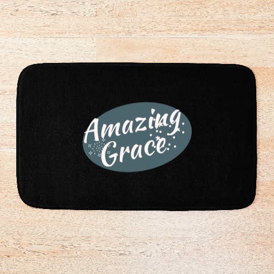 Amazing Grace Christian design Bath Mats