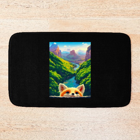 Mid Day Spring In The Valley Of Lauterbrunnen Bath Mats