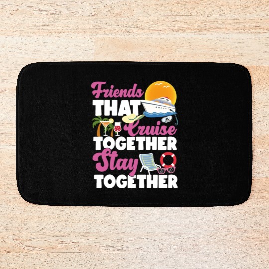 Cruise Ship Vacation Friends Bath Mats