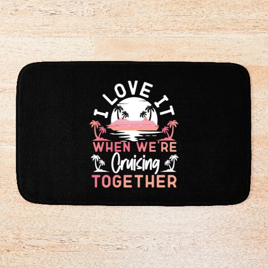 Cruise Ship Vacation Friends Bath Mats