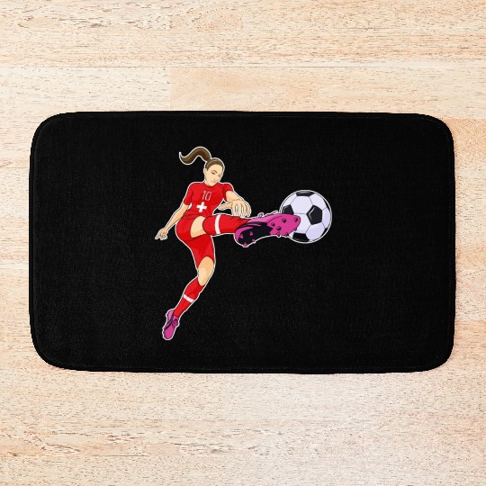 Swiss National Soccer Team I Football Switzerland Bath Mats