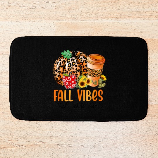 Fall Vibes And That Sped Teacher Life Thanksgiving Bath Mats