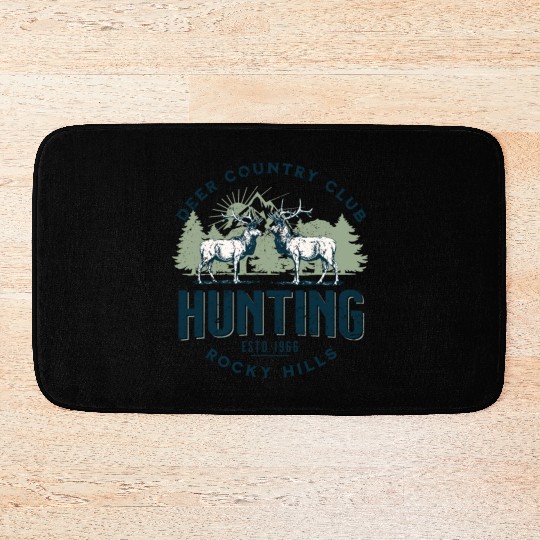 Deer country club Bath Mats