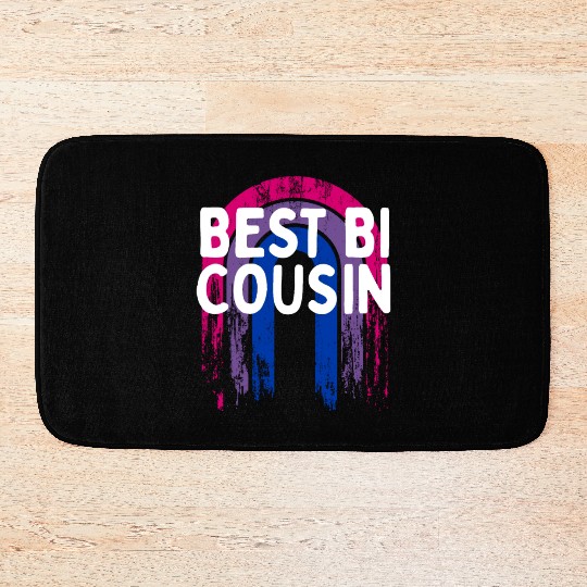 Best Bi Cousin Bisexual LGBTQ Bi Pride LGBT Family Bath Mats