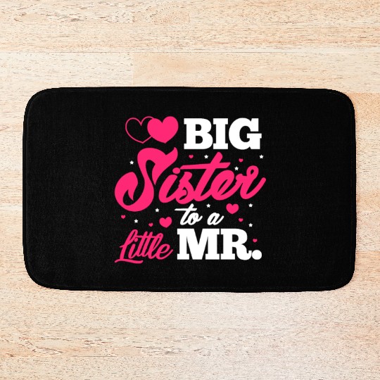 Big Sister To A Little Mr. Bath Mats