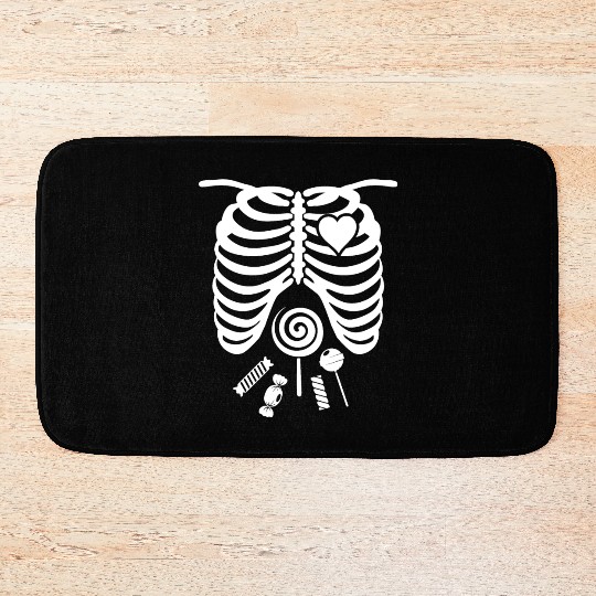Skeleton candy Bath Mats