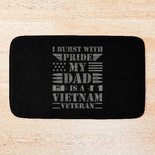 Proud Son Daughter of A Vietnam Veteran Bath Mats