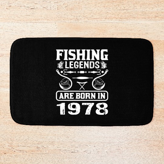 Fishing Legends Are Born In 1978 Bath Mats