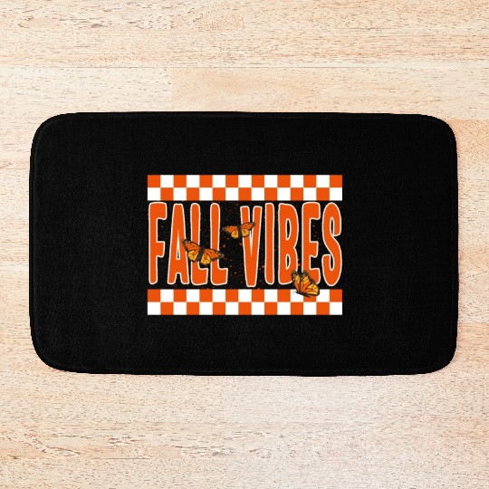 Halloween Theme Fall Vibes Coffee Lover Mug Gift, Bath Mats