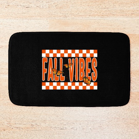 Halloween Theme Fall Vibes Coffee Lover Mug Gift, Bath Mats