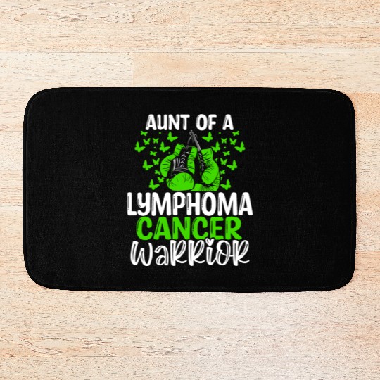 Lymphoma Cancer Awareness Aunt Nephew Niece Bath Mats