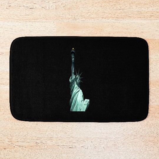 statue of liberty Bath Mats