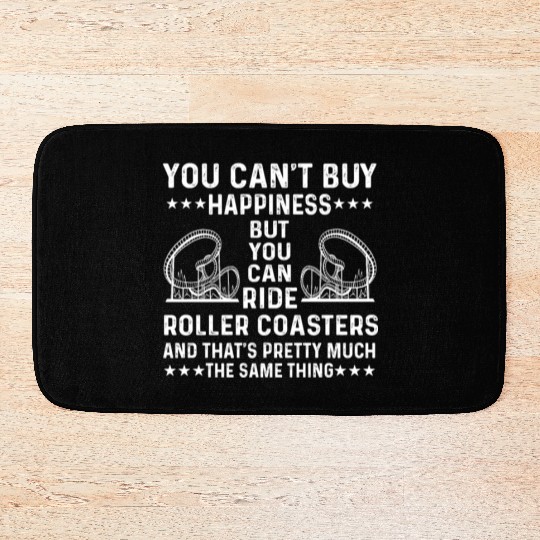 Great Roller Coaster Fan Saying Bath Mats