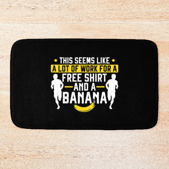 Running Runner Half Marathon Bath Mats