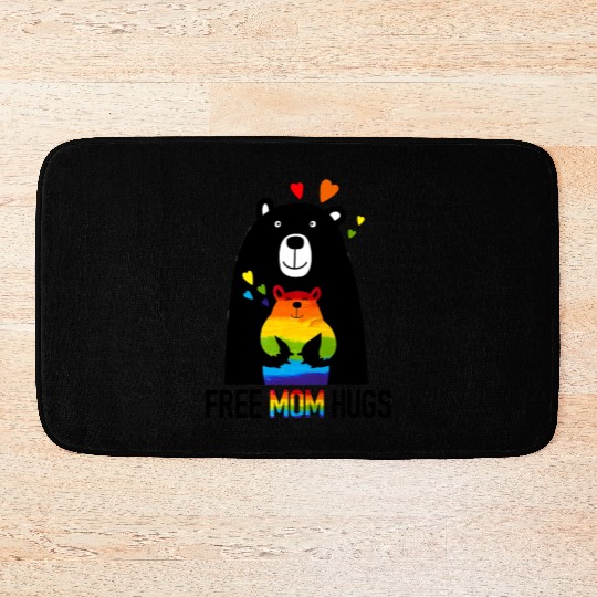 Bear free mom hugs Bath Mats