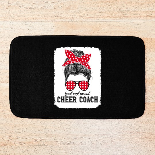Witty Cheer Coach Lifestyle Ironic Sarcastic Quote Bath Mats