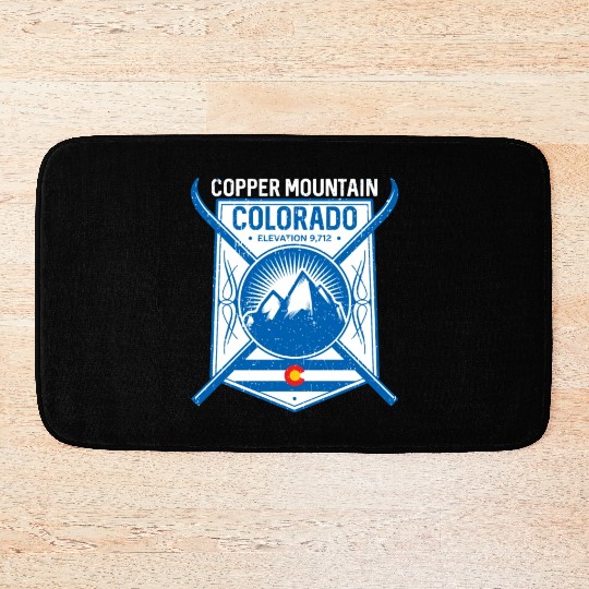 Copper Mountain Colorado Ski Mountains Bath Mats