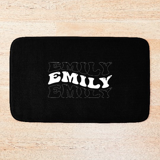 Funny Emily Groovy 4 Men Women Cool Emily Tie Dye Bath Mats
