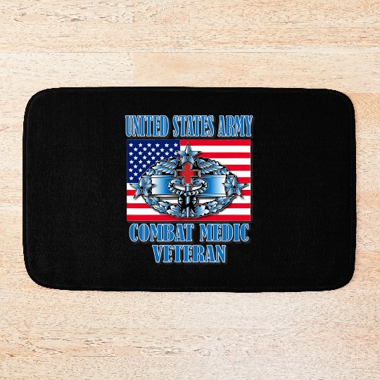Combat Medic 4th Award Memorable Us Bath Mats