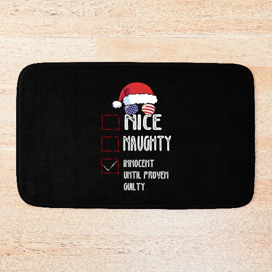 Nice Naughty Innocent Until Proven Guilty Bath Mats