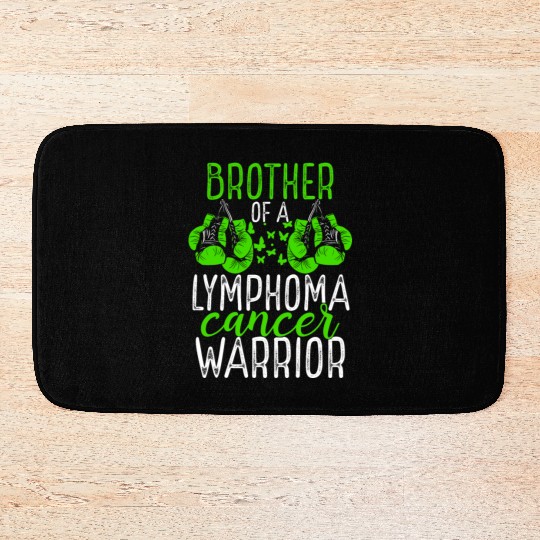 Brother Lymphoma Cancer Awareness Sibling Twin Bath Mats