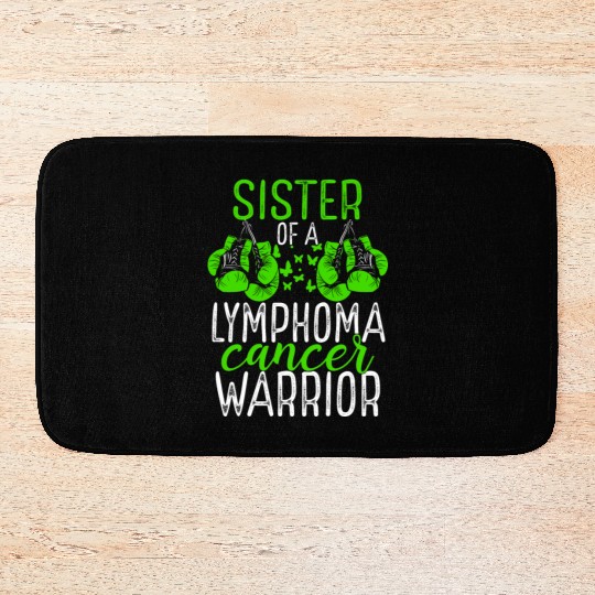 Sister Lymphoma Cancer Awareness Sibling Twin Bath Mats