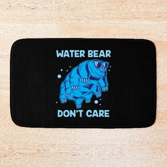 Water Bear Don't Care Tardigrade Microbiology Gift Bath Mats