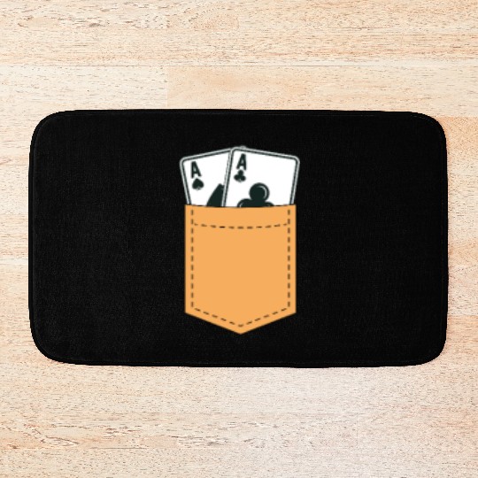 Poker Pocket Bath Mats