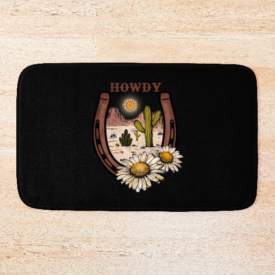 HOWDY -Desert Horseshoe Bath Mats