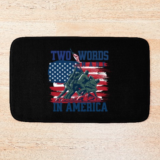 U S Army Veteran Flag 2 Bath Mats