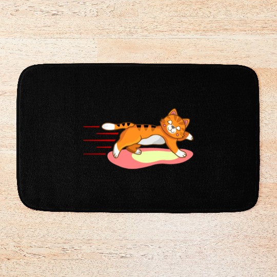 Fat cat Running Bath Mats