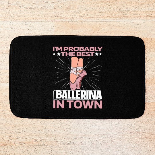 Ballet Ballerina Funny Bath Mats