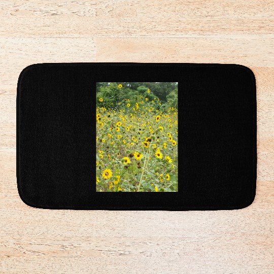 My Photography - Swamp Sunflowers in Texas Bath Mats
