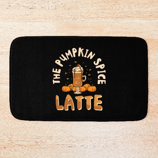 Pumpkin Spice Latte Halloween Coffee Lover Tarot Bath Mats