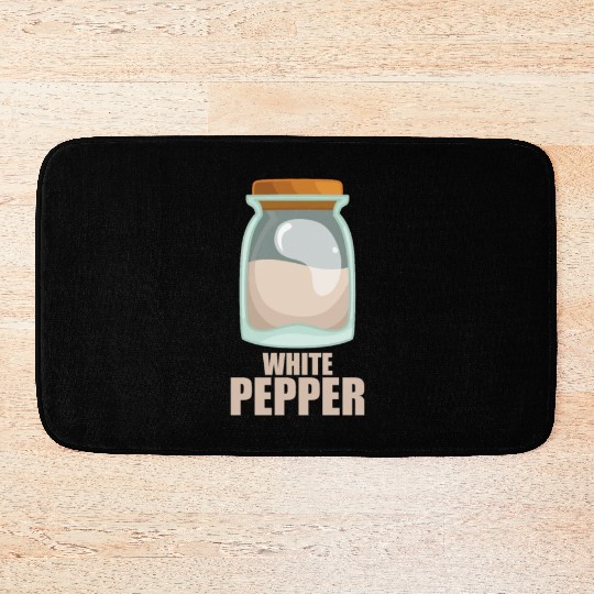 White Pepper Spice Flavor Food Cooking Bath Mats