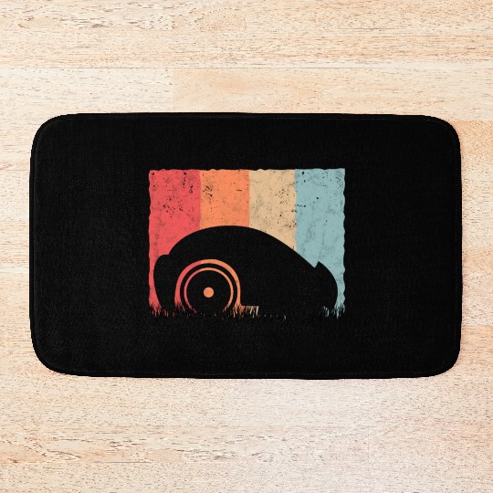 Mähroboter Retro Lawn Robot Vintage Bath Mats