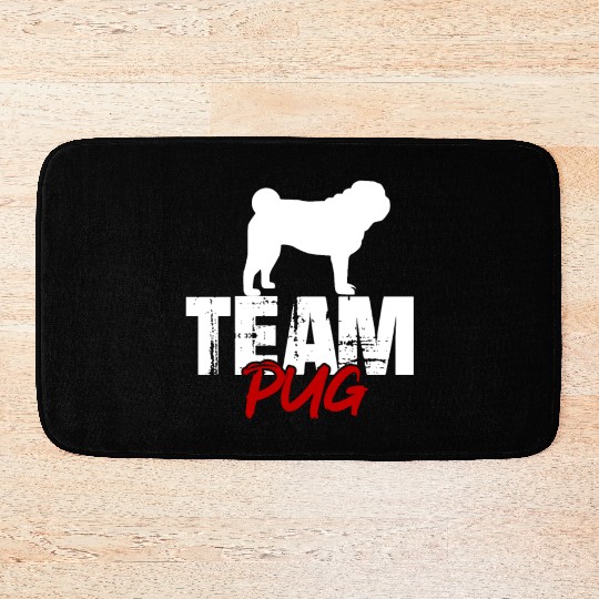 Team Pug Bath Mats