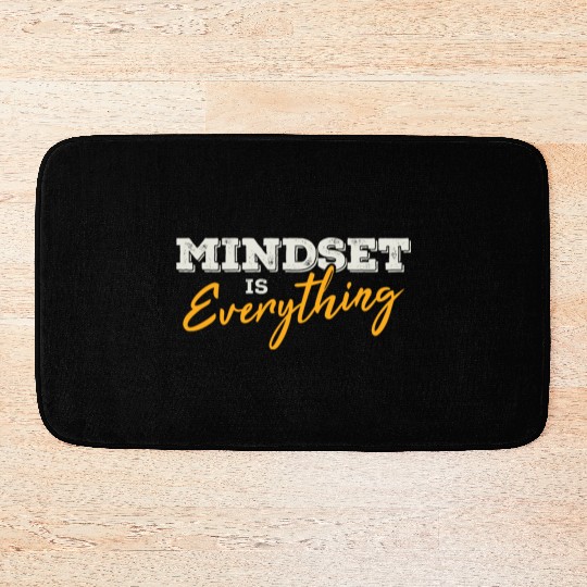 Growth Mindset Entrepreneur Teacher Fitness Bath Mats