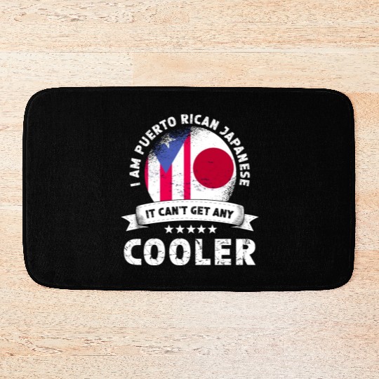 Puerto Rico Flag Japan Grown Patriot Country Bath Mats