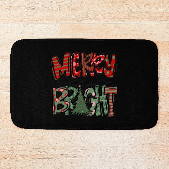 Merry and Bright Bath Mats