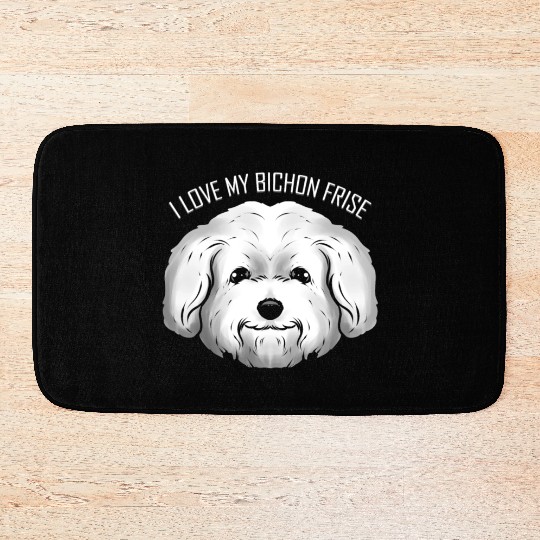 Dog Lover - I Love My Bichon Frise Bath Mats