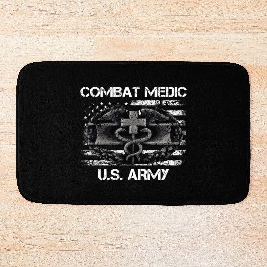 Us Army Combat Medic U.S Army Veteran Bath Mats