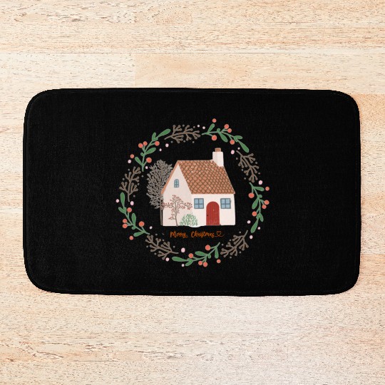 Merry Christmas | Home For The Holidays | Xmas Bath Mats