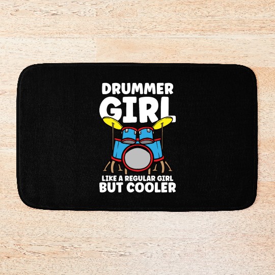 Drummer Drums Music Drum Set Drumming Bath Mats