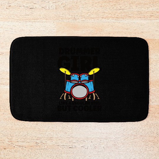 Drummer Drums Music Drum Set Drumming Bath Mats